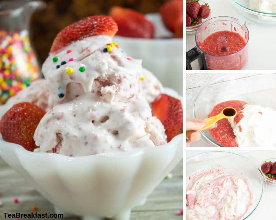 How to Make Strawberry No-Churn Ice Cream