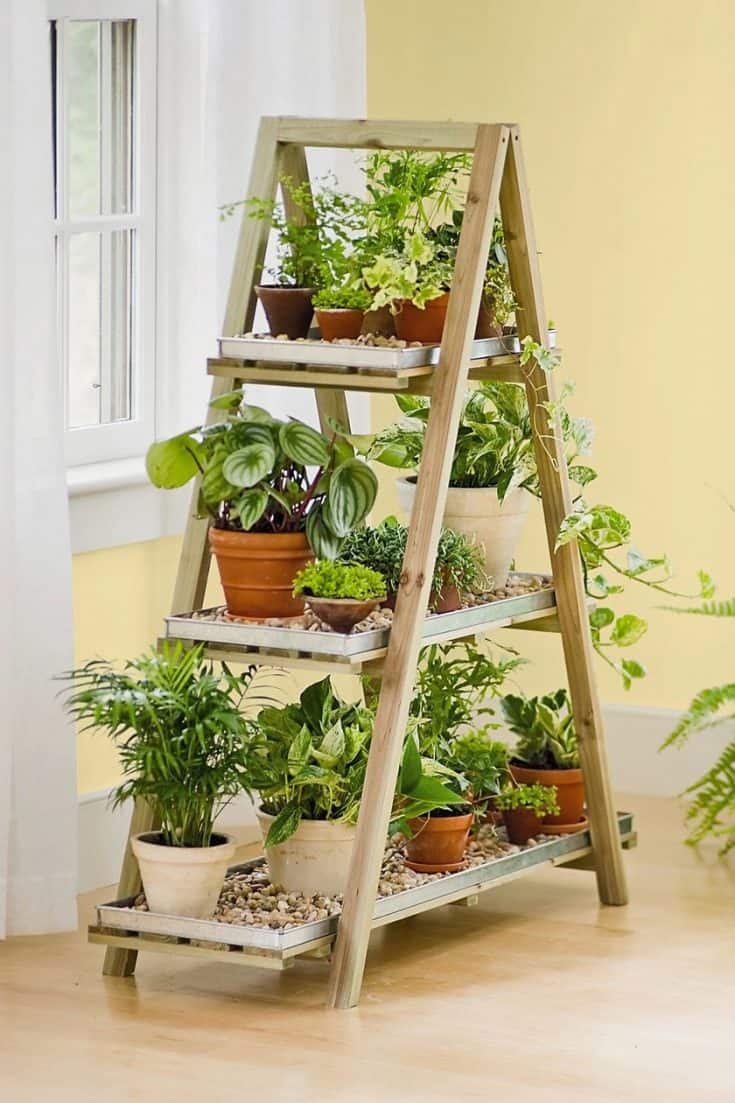 20 DIY Plant Stand Ideas for Your Limited Space - Tea Breakfast